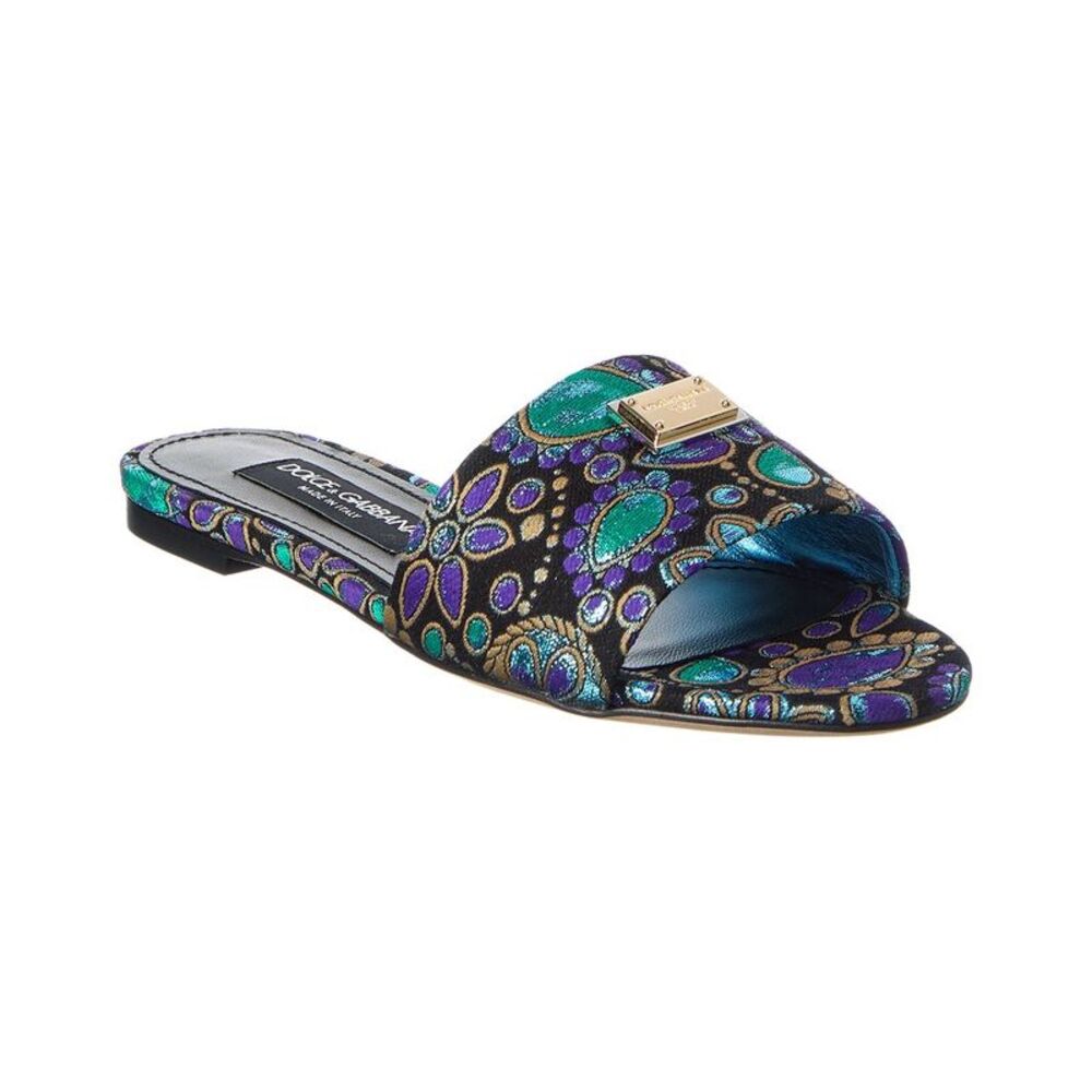 Dolce & Gabbana Dg Jacquard Canvas Flat, Multi